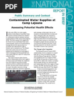 Download Contaminated Water Supplies at Camp Lejeune Report in Brief by National Academies of Science Engineering and Medicine SN45060460 doc pdf