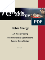 Noble Energy - AR Receipt Posting Functional Design Template 2.0