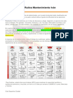 Rutina Mantenimiento Iván PDF