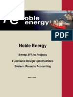 Noble Energy - Sweep JVA To Projects Functional Design Template 1.0