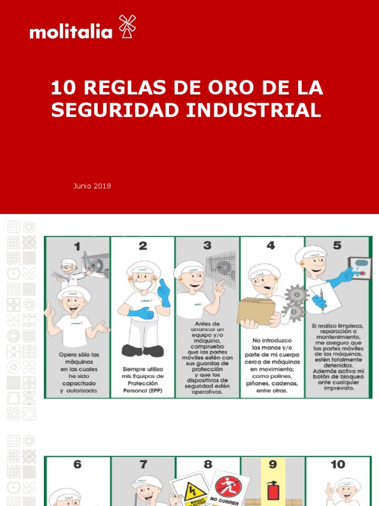 10 Reglas de Oro de La Seguridad Industrial | PDF