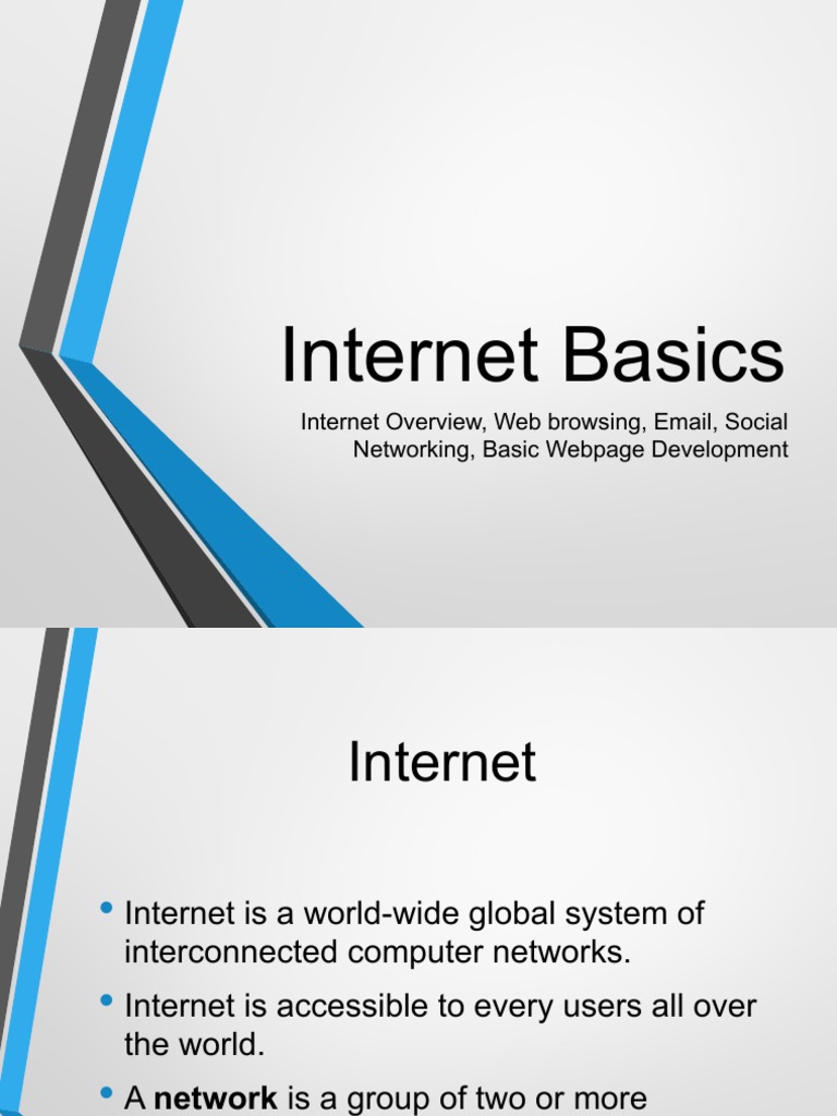 3 - Internet Basics | PDF | World Wide Web | Internet & Web