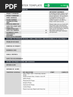 IC Project Charter Template 8556