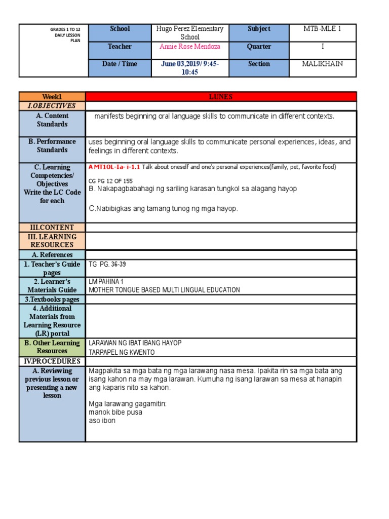 MTB Mle Week 1 Day1 | PDF