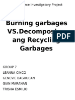 SIP-Science Investigatory Project: Decomposing and Recycling Garbages Preferred