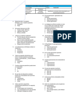 Evaluación Acumulativa Grado 7mo