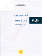 Matematica - Clasa 3. Semestrul 2