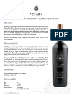 2017 Aviary Napa Reserve Cabernet Tech Sheet