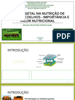 Fibra Vegetal Na Nutrição de Equinos e Coelhos