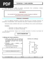Schéma et câblage auto-maintien | PDF
