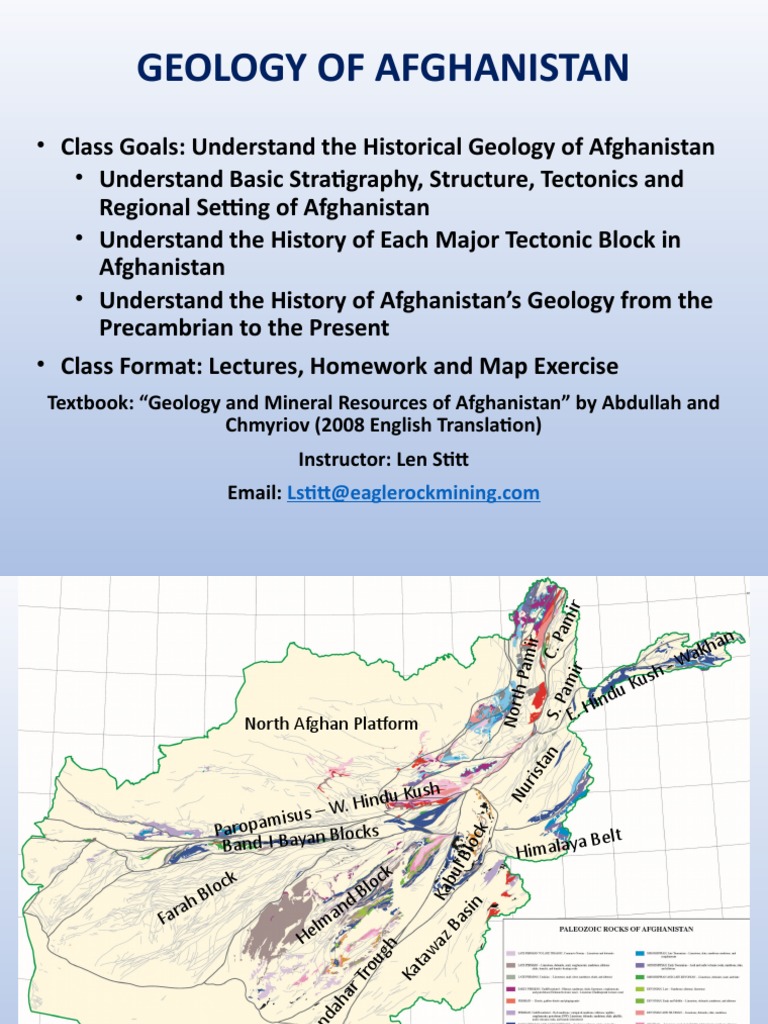 Geology and Tectonics of Afghanistan | PDF | Stratigraphy | Rocks