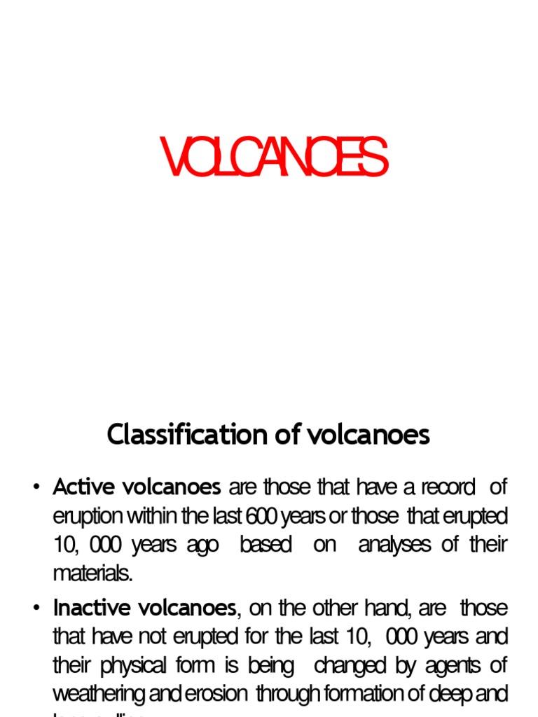 Types and Effects of Volcano Eruptions | PDF | Types Of Volcanic ...