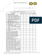 College Teaching Factors