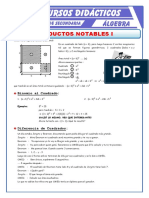 Binomio Al Cuadrado y Diferencia de Cuadrados para Primero de Secundaria PDF