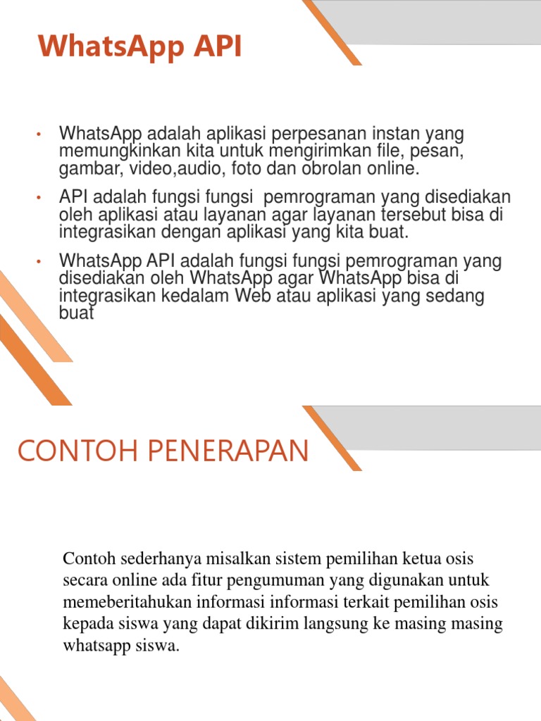 Penerapan WhatsApp API untuk Integrasi | PDF