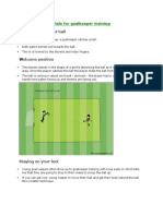 5 Basic Fundamentals For Goalkeeper Training PDF