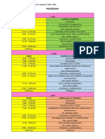 PROGRAMACION CAPACITACION EBDV HORARIOS