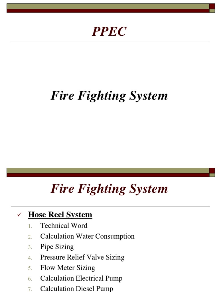 Plumbing System (Fire Fighting System) | PDF | Fire Sprinkler System | Pump