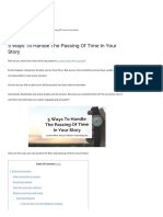 PDF 5 Ways To Handle The Passing of Time in Your Story
