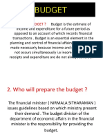 Budget PPT Presentation