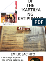 Analysis of The Kartilya NG Katipunan