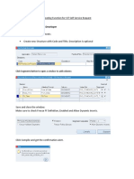 Creating Function For SIT Self Service Request