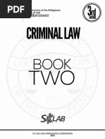 UP Law Criminal Law Reviewer 2013 Book 2 PDF