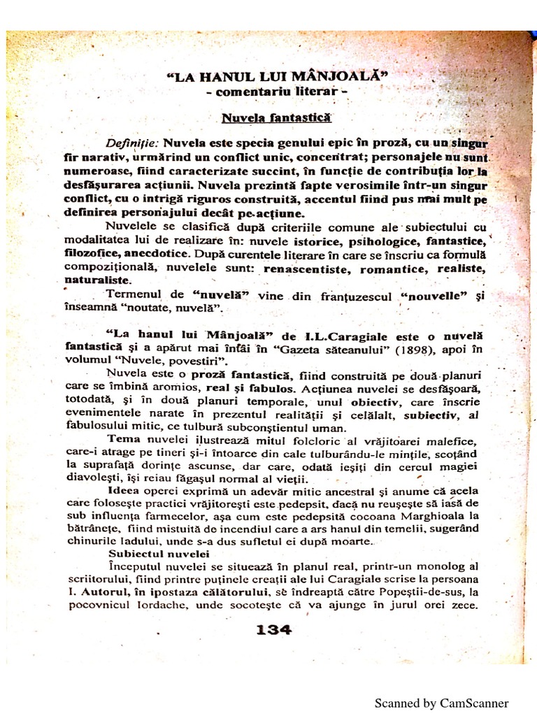 Ion Luca Caragiale La Hanul Lui Manjoala Pdf