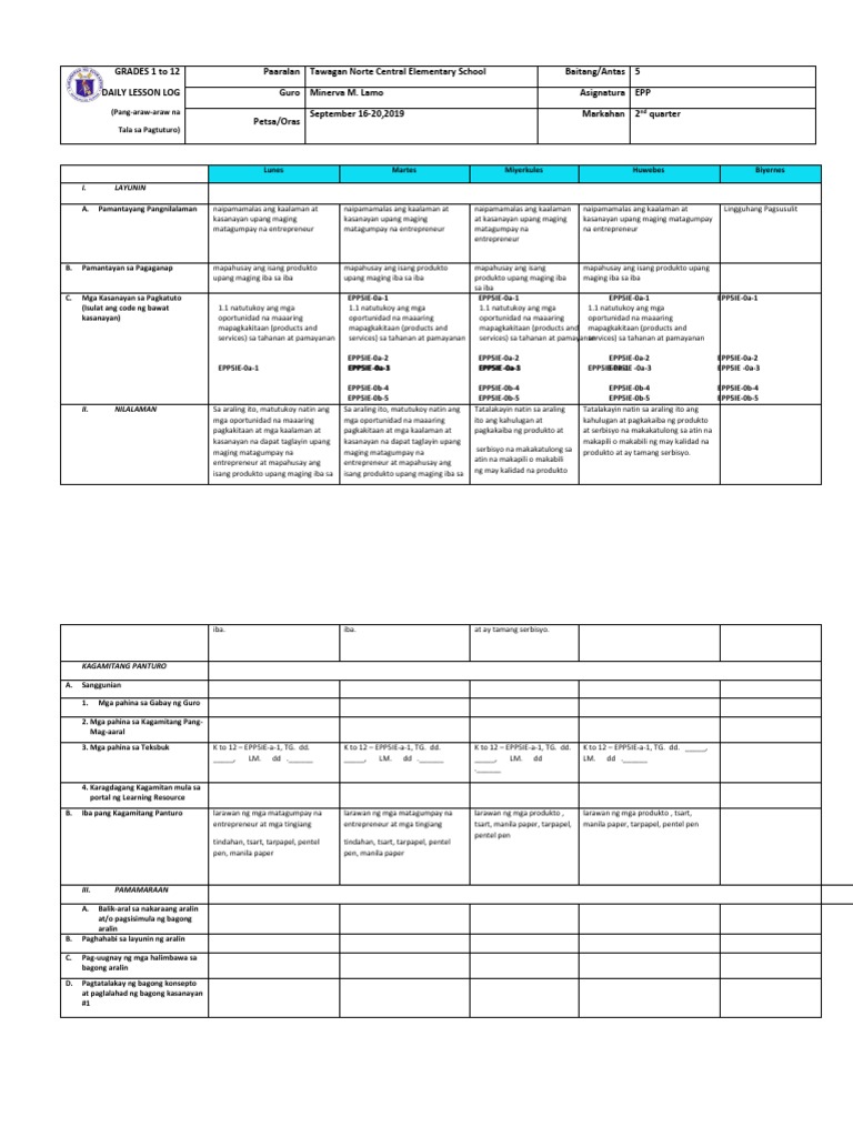 G5 DLL Q1 Week 6 Epp Ict | PDF