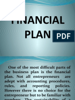 Entrep Week 12 Financial Plan