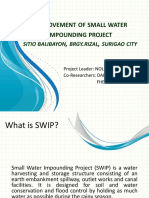 Improvement of Small Water Impounding Project