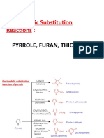 Electrophilic Substitution Reactions of Pyrrole, Furan, and Thiophene