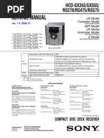 Sony hcd-gx355, gx555, rg270, rg475, rg575 Ver1.4 SM