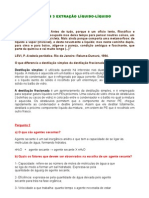 Destilação fracionada e extração líquido-líquido