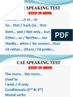 TIPS FOR SPEAKING TEST PART 1