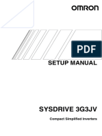 Omron 3G3JV Setup Manual PDF