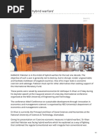 Pakistan faces hybrid warfare