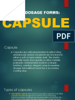 CAPSULES (Dosage Forms)