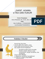 Filsafat, Agama, Etika Dan Hukum