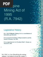 Mining Laws (R.A. 7942 & 7076)