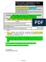 B.tech Leet Schedule Instructions PDF
