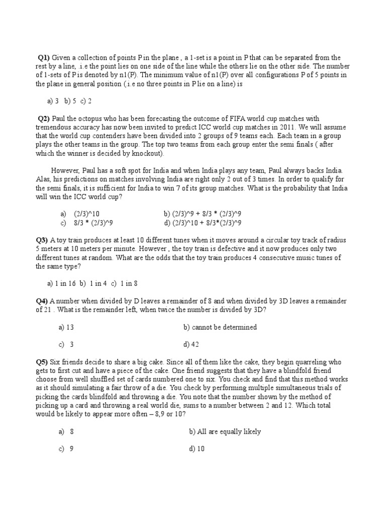 Sample Qs | PDF
