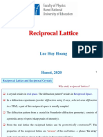 Reciprocal Lattice and Diffraction Patterns