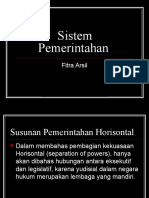 Sistem Pemerintahan Asas HTN FitraArsil