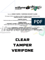Manual CLEAR TAMPER VERIFONE
