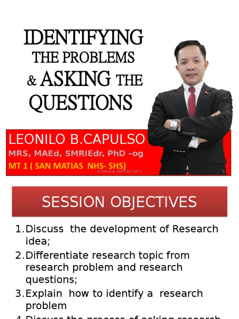Identifying Research Problems and Questions | PDF | Educational ...