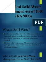 Ecological Solid Waste Management Act of 2000