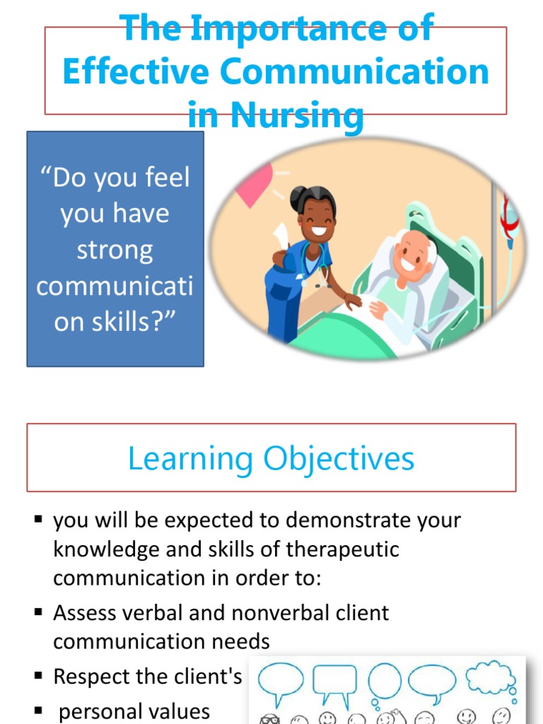 Effective Communication in Nursing | PDF | Career & Growth