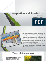 CH 3 - Adaptation and Speciation