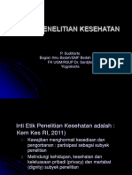 ETIKA PENELITIAN KESEHATAN - KULIAH PRABEDAH (2)